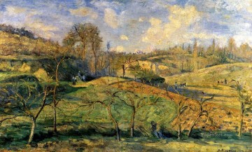marzo sol pontoise 1875 Camille Pissarro Pinturas al óleo